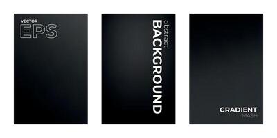 Black Gradient Background Set vector