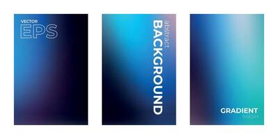 Colorful Gradient Blurry Soft Background Wallpaper Set vector