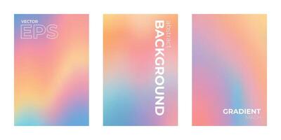 Pastel Gradient Background in Soft Blue and Orange Tones vector