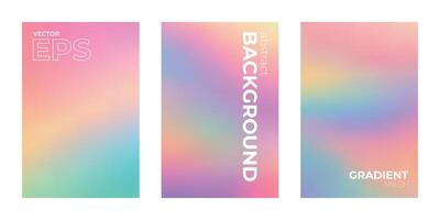 Cheerful Colorful Vibrant Pastel Colors Gradient Background Display vector