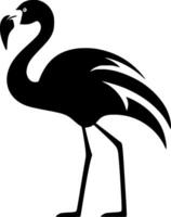 Flamingo, Minimalist and Simple Silhouette - Vector illustration