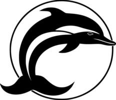 Dolphin - Minimalist and Flat Logo - Vector illustration