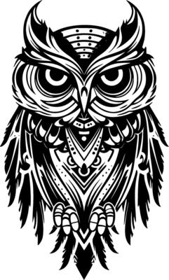 Owl - High Quality Vector Logo - Vector illustration ideal for T-shirt graphic
