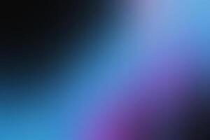 Glowing pink and blue gradient abstract wave on black background with grainy texture ideal for banners vector