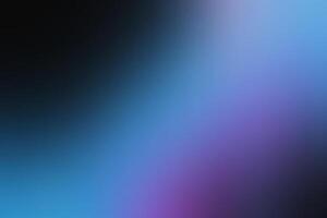 Glowing pink and blue gradient abstract wave on black background with grainy texture ideal for banners vector