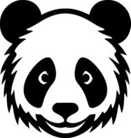 panda, minimalista y sencillo silueta - vector ilustración