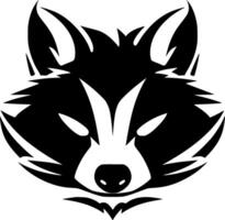 Raccoon, Minimalist and Simple Silhouette - Vector illustration