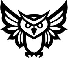 Owl, Minimalist and Simple Silhouette - Vector illustration