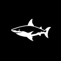 Shark, Minimalist and Simple Silhouette - Vector illustration