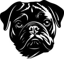 Pug - High Quality Vector Logo - Vector illustration ideal for T-shirt graphic