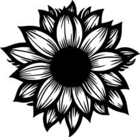 girasol - minimalista y plano logo - vector ilustración