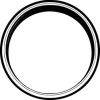 Circle Frame, Minimalist and Simple Silhouette - Vector illustration