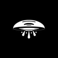 UFO - Minimalist and Flat Logo - Vector illustration