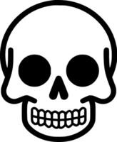 Skull, Minimalist and Simple Silhouette - Vector illustration