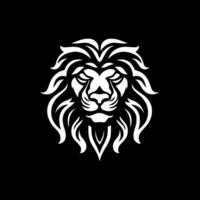 Lion - Black and White Isolated Icon - Vector illustration