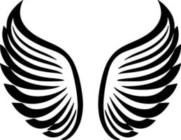 Angel Wings, Minimalist and Simple Silhouette - Vector illustration