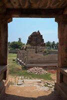 achyutaraya templo. restos en hampi, karnataka, India foto