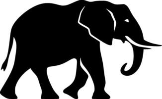 Elephant, Minimalist and Simple Silhouette - Vector illustration