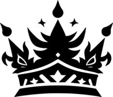 Crown, Minimalist and Simple Silhouette - Vector illustration