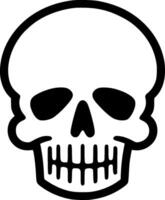 Skull, Minimalist and Simple Silhouette - Vector illustration