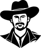 Western, Black and White Vector illustration