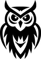 Owl, Minimalist and Simple Silhouette - Vector illustration