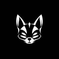 Cat - Black and White Isolated Icon - Vector illustration