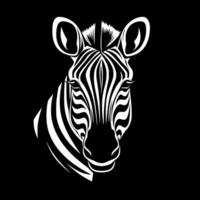 Zebra, Minimalist and Simple Silhouette - Vector illustration