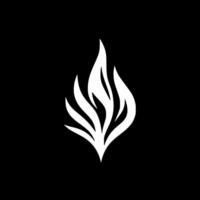 Fire - Minimalist and Flat Logo - Vector illustration