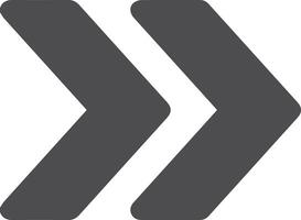Straight pointed arrow icon. Black arrow pointing to the right. Black direction pointer, website design arrow graphics, vector isolated eps editable circular triangular shape going east