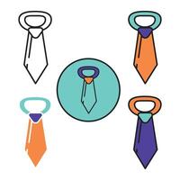 Tie School Icon. Graphic element illustration with Minimalist style on white background. Vector Illustration.