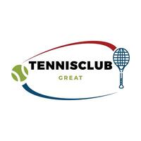 tenis club icono logo diseño modelo vector