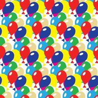 Multi-colored inflatable balls. Seamless pattern. Vector illustration.