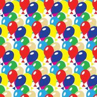 Multi-colored inflatable balls. Seamless pattern. Vector illustration.