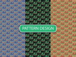 Geometric shape pattern design vector