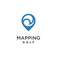 golf course mapping, design inspiration vector