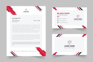 Abstract Letterhead design template layout vector