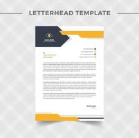 corporate modern letterhead design template vector