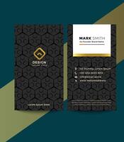 Business Card Template Design Abstract Modern Icon Color for Luxury Presentation of Simple Corporate Identity Concept Minimal Elegant Brand Set of Creative Contact Information in Vector Illustration.