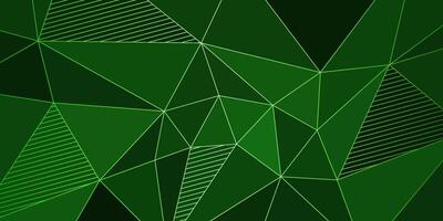 abstract green elegant background with triangles vector