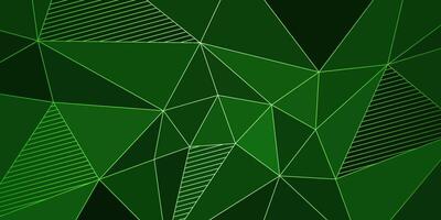 abstract green elegant background with triangles vector