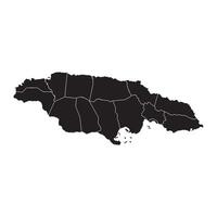 Jamaica map icon vector