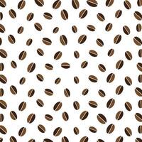 Coffe beans vector background