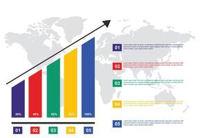 vector moderno infografía diseño 5 5 paso flujo de trabajo