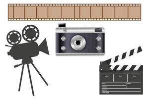 3d vector art old school digital camera in ancient style.