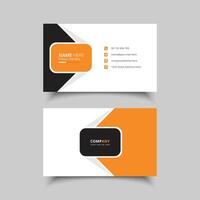 clean professional business card template vector