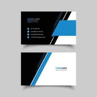 clean professional business card template vector