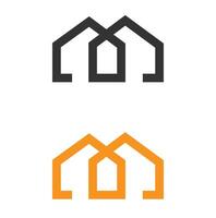 House Logo.Simple And Elegant Real Estate Logo Design Template For Your Company. vector