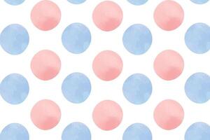 pattern with watercolor circles. Watercolor polka dots. Pattern for fabric, background, cover. vector