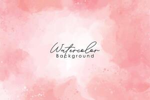 Abstract peach watercolor background vector